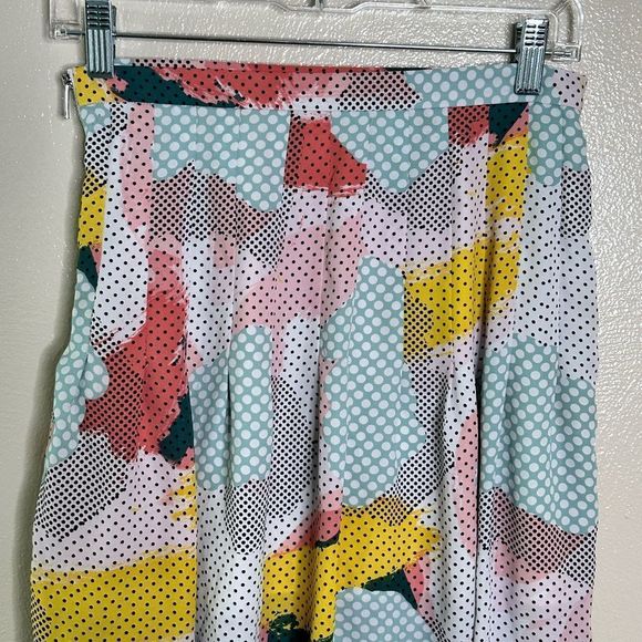 1. State Polka Dot Pastel Abstract Pleated Mini Skirt Size XSmall - Picture 6 of 8